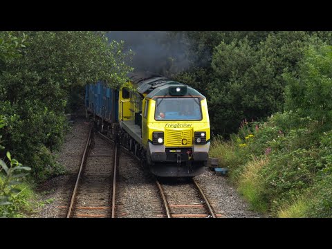 Freightliner Class 70 No. 70017 on 6F33 Bredbury - Runcorn Folly Lane on 11.08.20 - HD