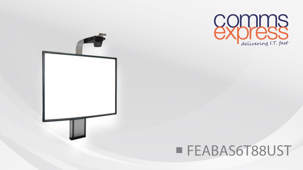 Promethean 88 Inch ActivBoard 6Touch with Adjustable Stand and DLP Ultra Short Throw Projector