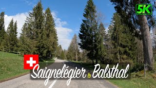 Driver’s View: Driving from Saignelégier to Balsthal, Switzerland 🇨🇭