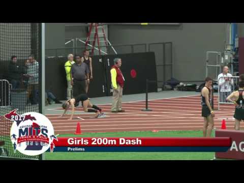 MITS 2017 Girls 200m Dash Prelims Heat 3