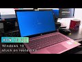 How To Fix WINDOWS 10 Stuck On Restarting Screen LAPTOP
