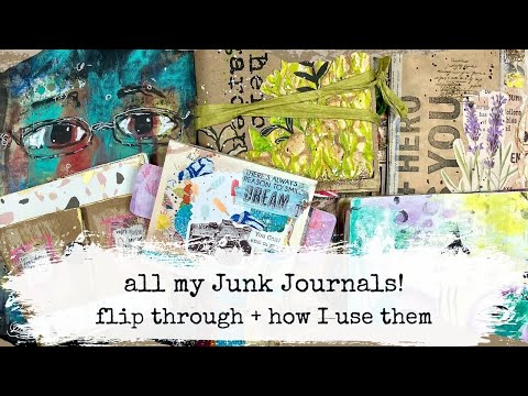 Junk Journal Flip Through 📖 | How I Use Them as Art Journals + Creative Inspiration!