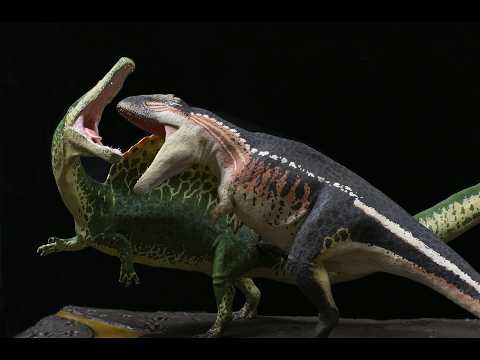 Spinosaurus vs Carcharodontosaurus Diorama