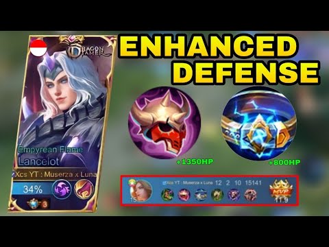 LANCELOT NEW META TANK BUILD! DEFENSE EFFECT 9999+! TOP GLOBAL LANCELOT - MLBB
