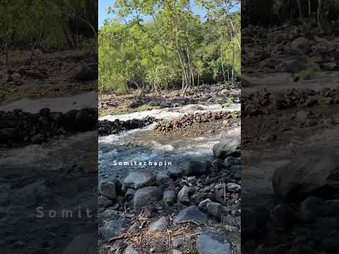 Hermoso río en catarata la escondida san Lucas Toliman solola