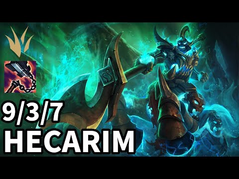 Hecarim Jungle vs Taliyah - Ranked Grandmaster - Patch KR 12.17