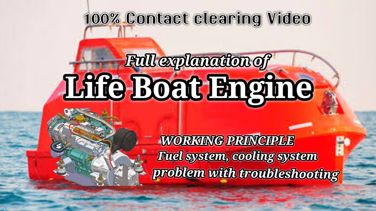 Lifeboat Engine- working,fuel system, Cooling system,maintenance