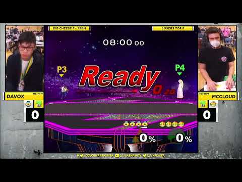 Big Cheese 3 SSBM: Davox vs McCloud (Sheik vs Peach) - Losers Top 8