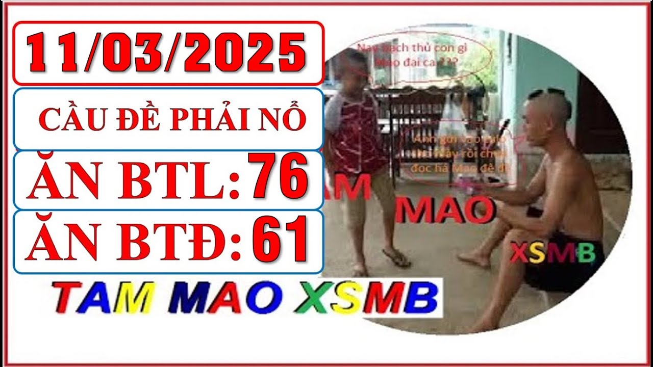 TAMMAO XSMB 11/03| SOI CẦU XSMB | SOI CẦU MIỀN BẮC | SOI CẦU LÔ |SOI CẦU ĐỀ | XSMB |TAM MAO SOI CẦU