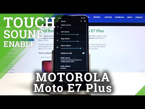 How to Activate Touch Sounds in MOTOROLA Moto E7 Plus – Keypad Customization