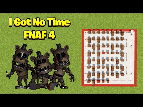 "I Got No Time" - FNAF 4 Five Nights at Freddy's Minecraft Note Blocks Tutorial
