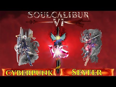 Soul Calibur VI (2.02) - Online casual - cyberpunk (2B) VS Seyfer (Taki)