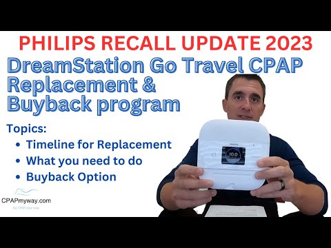 Philips Recall Update 2023 DreamStation Go Travel CPAP