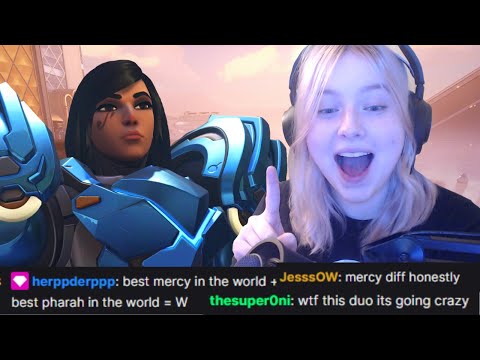 RANK 1 MERCY and RANK 1 PHARAH Vs PRO OVERWATCH PLAYERS Ft. (Yznsa, Warn, Kayjii, Yeatle)