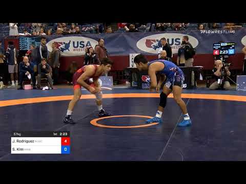 57 Kg Prelims Joshua Rodriguez Nittany Lion Wrestling Club Vs Sean Kim Kwik