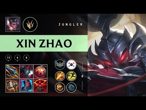 Xin Zhao Jungle vs Qiyana - KR Challenger Patch 25.22