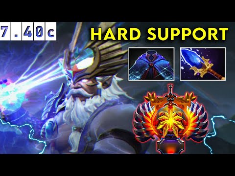 Zeus Immortal Hard Support Thunder God - Dota 2 Patch 7.40c Pro Pub Gameplay