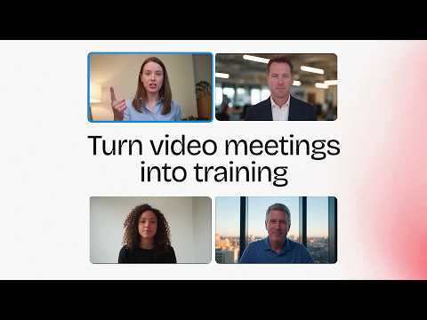 Turn a meeting recording into a training video
