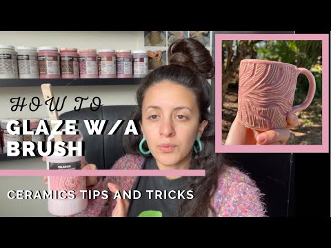 How I Glaze my Pottery Using the Brushing Technique and a Hake Brush