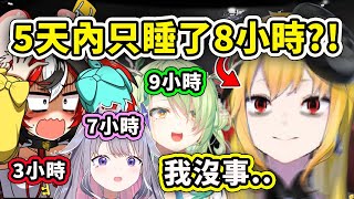 [HOLO] 巧可與鐵匠的睡眠差異