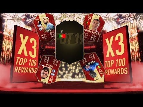 3x TOP 100 FUT CHAMPIONS REWARDS!! FIFA 19 ULTIMATE TEAM