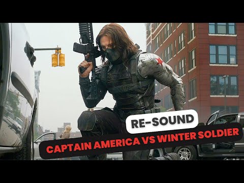 Captain America VS Winter Soldier ( First Fight ) -【RE-SOUND🔊】
