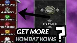 FASTEST WAY GETTING KOMBAT KOINS - Mk Deadly Alliance