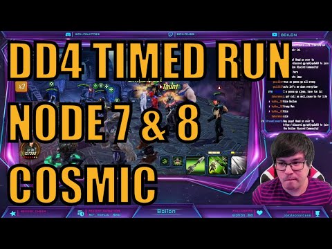 Dark Dimension 4 Timed Run: (COSMIC) Node 7 & 8 1-SHOT! Marvel Strike Force