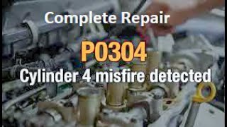 Repairing Code P0304 Misfire Cylinder #4 And Replace Spark Plugs Tune up Highlander Hybrid 2009 P1