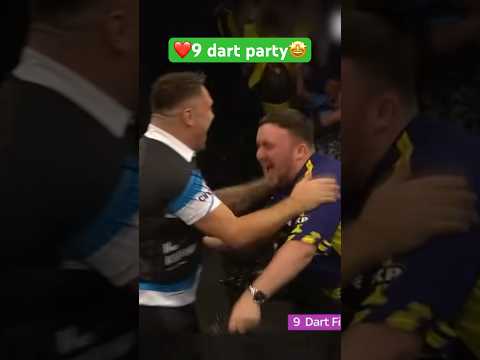 Littler celebrates hard with Price😎9 darter Darts Dart Gerwyn Luke