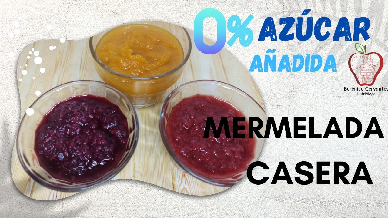 Mermeladas Caseras Sin Azúcar #nutricion #light #nutritivo