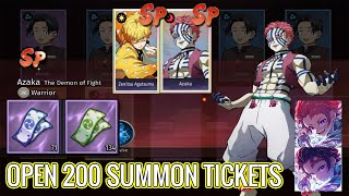 Ghost Hunters Assemble Gameplay - Open 200 Summon Tickets Get SP Hero | Demon Unlimited City
