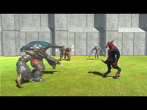 MUTANT PRIMATES WITH ALIEN EXOTICA VS INFERNALS - Animal revolt Battle Simulator