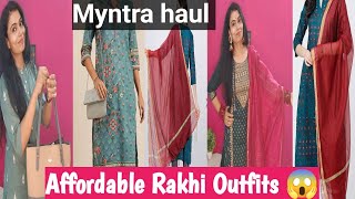 myntra rakhi outfit || myntra latest festival kurta set || myntra cotton kurta set haul
