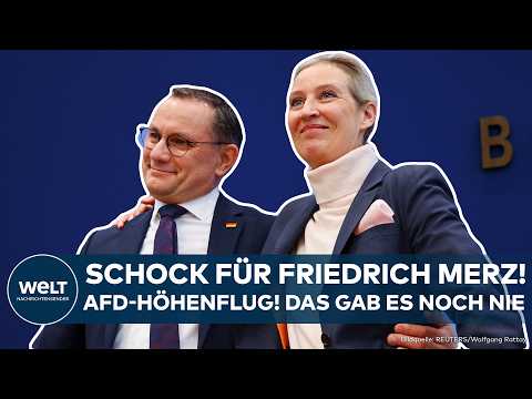 DEUTSCHLAND: AFD-Schock für Friedrich Merz! Umfrage-Hammer! Das gab es noch nie
