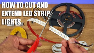 How to Cut LED Strip Lights and Extend EASIEST METHOD EVER!