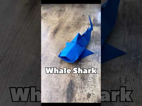DIY PAPER WHALE SHARK TUTORIAL STEP BY STEP | HOW TO MAKE ORIGAMI WHALE SHARK EASY