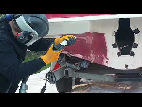 Entfernung von Antifouling / Trockeneisstrahlen