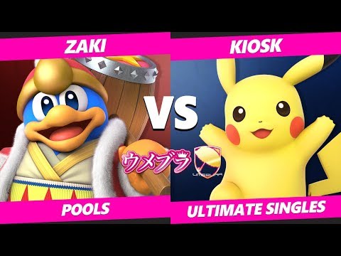 Umebura SP4 SSBU - Geki | ZAKI (Dedede) Vs. Kiosk (Pikachu) Smash Ultimate Tournament Pools