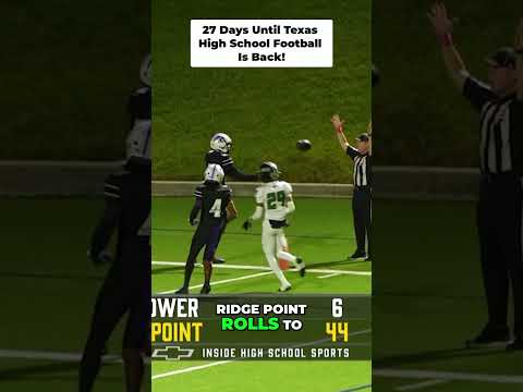 Posting 1 play every day until Texas High School Football is back! 27 Days left!