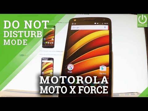 Enable / Disable Do Not Disturb in MOTOROLA Moto X Force