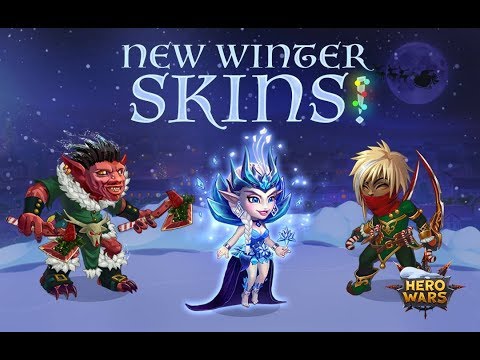 THE NEW 4 WINTERFEST  SKINS | HERO WARS