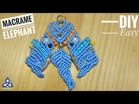 Macrame Owl KeyChain DIY Easy macrame Owl Tutorial