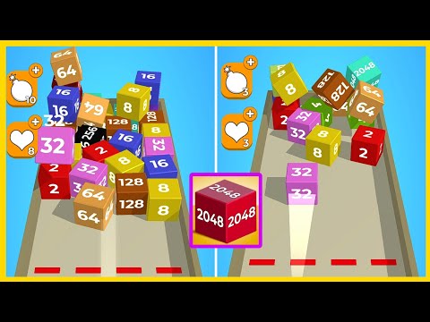 Chain Cube: 2048 3D merge game - gameplay walkthrough android & ios