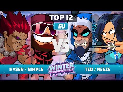 hysen & simpLe vs. Ted & Neeze - Top 12 - EU - Brawlhalla Winter Championship 2023