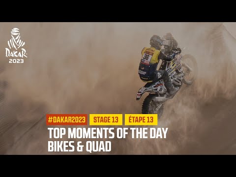 ダカール・ラリー2023 バイククラスのステージ13ハイライト動画