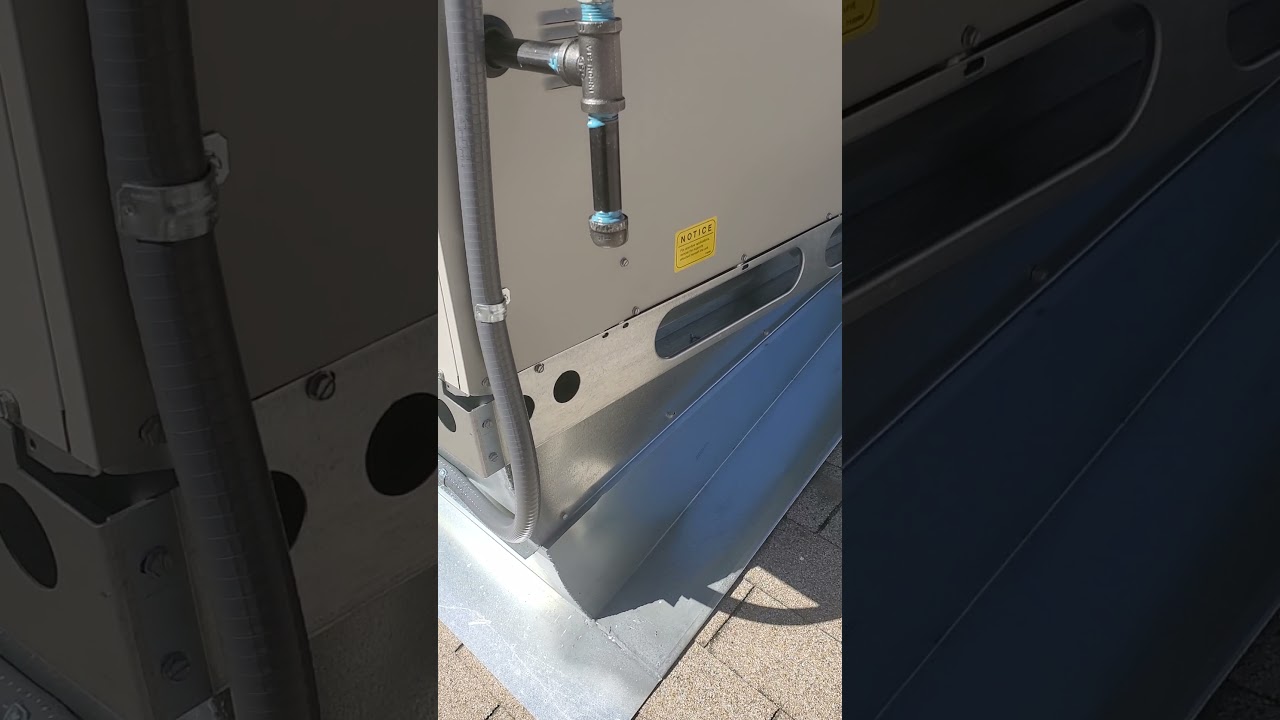 Watch video 3 ton gas package rooftop unit installed Now 3 ton gas package rooftop unit installed