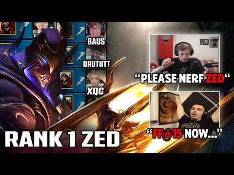 Streamers react to Rank 1 Zed "BZ"