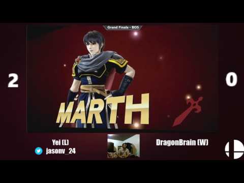 Grand Finals: Yei (Marth) vs DragonBrain (Shulk)