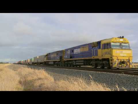Pacific National MA5 Container Train (9/12/2016) - PoathTV Australian Transport